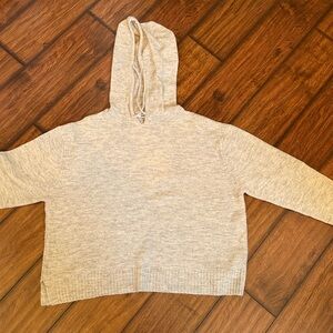 Double Zero Light Gray Knit Sweater hoodie